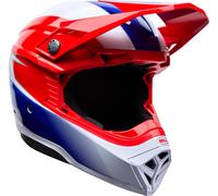 Bell Moto-10 MIPS Falcon Casque de motocross, blanc-rouge, taille M pour homme