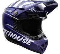 Bell Helmets Casque de motocross Moto-10 Mips Fasthouse Taille M Bleu foncé/blanc