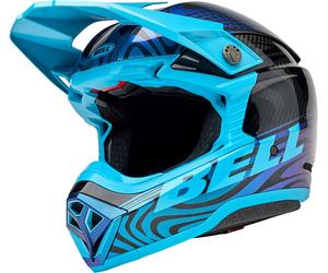 Bell Moto-10 Spherical MIPS Cortex, casque de motocross M Noir/Bleu Clair/Bleu Noir/Bleu Clair/Bleu