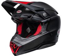 Bell Moto-10 Spherical Satin Gloss Casque de motocross, noir/rouge, Taille L (58/59)
