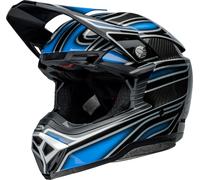 Bell Moto-10 Spherical Webb Marmont, casque à croix XL Noir/Gris/Bleu Noir/Gris/Bleu
