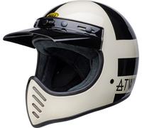 Bell Moto-3 Atwyld Orbit Casque de motocross, noir-blanc-or, taille S pour homme