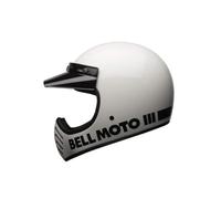 BELL Moto-3 Classic Casque de Motocross (White,M (57/58))