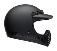 Bell Moto-3 Classic ECE Casque Rétro Sportif, Design Original Inspiré, Protection et Confort pour MX & Off-Road, Couleur : Matte Black, Taille : M
