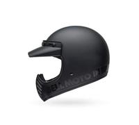 Bell Moto-3 Classic ECE Casque Rétro Sportif, Design Original Inspiré, Protection et Confort pour MX & Off-Road, Couleur : Matte Black, Taille : 2X