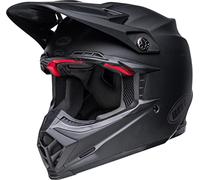 Bell MOTO-9S Flex Solid ECE - Casque Motocross homologué ECE 22.06 - Casque Offroad - Gestion Impact Flex - Ventilation Velocity Flow - Visière Flying Bridge - Noir Mat, Taille: L