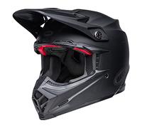 Bell MOTO-9S Flex Solid ECE - Casque Motocross homologué ECE 22.06 - Gestion des impacts Flex - Ventilation Velocity Flow - Visière Flying Bridge - Noir Mat, Taille: XL