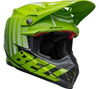 Bell Moto-9S Flex Sprint Casque de motocross, Vert/Noir, Taille XL