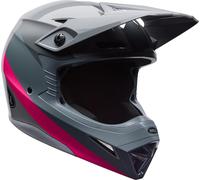 Bell MX-10 MIPS Aviator Casque de motocross, gris/rose, Taille XS (53/54)