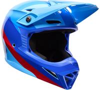 Bell MX-10 Mips Aviator, casque de motocross XL Bleu Clair/Bleu/Rouge Bleu Clair/Bleu/Rouge