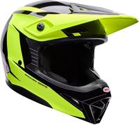 Bell MX-10 MIPS Talon Casque de motocross jeunesse, noir-jaune, taille L