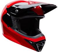 Bell MX-10 MIPS Wave Casque de motocross jeunesse, noir-rouge, taille L