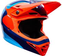 Bell MX-10 MIPS Wave Casque de motocross jeunesse, Orange/Bleu, Taille Y/M (51/52)