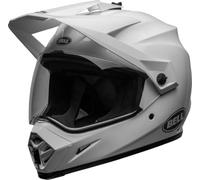 Bell MX-9 ADV MIPS Solid ECE - Casque Motocross - MIPS - Ajustement réglable - Bonne Ventilation - Coque EPS - CE certifié - White, Taille: S