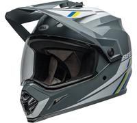 Bell MX-9 Adventure MIPS Alpine Casque de motocross, Gris/blanc, Taille S (55/56)