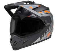 Bell MX-9 Adventure MIPS Casque d’enduro, Gris/Orange, Taille L (58/59)