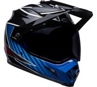 Bell MX-9 Adventure MIPS Dalton Casque de motocross, noir/bleu, Taille M