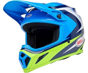 Bell MX-9 MIPS Jackal, casque de motocross XL Bleu Clair/Bleu/Blanc/Vert Néon Bleu Clair/Bleu/Blanc/Vert Néon