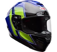 Bell Race Star DLX Flex Grid Casque, bleu/jaune, Taille M (57/58)