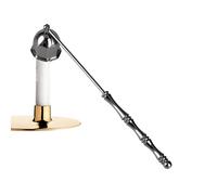Bell Shaped Candle Snuffer - Long Handle Extinguisher, Candle Flame Tool, Stainless Steel Snuffer with Heat Safe Grip, Home Kitchen Candles Accessory, Indoor Outdoor Use for Parties Holidays