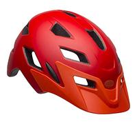 Bell Sidetrack Child Casque à vélo Unisex-Youth, Matte Red/Orange, Unisize 47-54cm