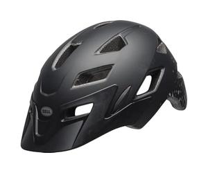 Bell Sidetrack Enfant Casque de vélo - Matt Noir/Fragments d'argent, Unisize 47-54cm