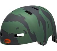 BELL Span Casque de vélo Jeunesse Unisexe, Vert Mat/Orange, XS