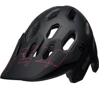 Bell Super 3 Casque Mixte, Matt/Gloss Black/Cherry, Large/58-62 cm
