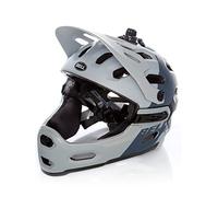 Bell Super 3R MIPS Casque VTT Unisex-Adult, Matte Downdraft Gris/Gunmetal, L 58-62cm