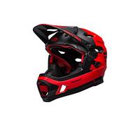 BELL Super DH MIPS Casque de vélo Unisexe, Rouge/Noir Mat, S | 52-56cm