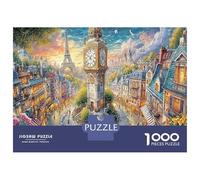 Bell Tower Street View Puzzle 1000 Pièces pour Adultes, Jeux Éducatifs Stimulants, Décoration 70x50cm/1000pcs