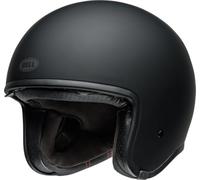 Bell TX-501 Solid ECE Casque Ouvert Authentique et Innovant, Silhouette Classique, Protection et Confort, Bien Ventilé, Ajustement Réglable, Couleur : Matte Black, Taille : 2X