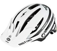 Bell Unisex Adult Sixer MIPS Casque VTT - Fasthouse Stripes Mat Blanc/Noir, M 55-59cm