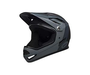 Bell Unisexe Adulte VTT Sanction Casque intégral - Présences Noir Mat, M 55-57cm