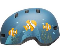 Bell Unisexe Enfant Lil Ripper Casque de vélo Tout-Petits - Poisson Clown Mat Gris-Bleu, Unisize 45-51cm