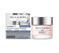 Bella Aurora Lumen10 Crème de nuit anti-taches Global avec acides polyhydroxy, niacinamide et mélatonine liposoma, régénération, élasticité et hydratation intense 50 ml