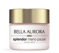 Bella Aurora Splendor Ménopause Crème de nuit correctrice pour peaux matures régénère pendant la nuit, réduit les rides, apporte fermeté et densité avec céramides et mélatonine 50 ml