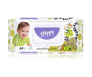 BELLA Baby Happy Almond and Olive Leaf Extract lingettes nettoyantes pour enfant 64 pcs