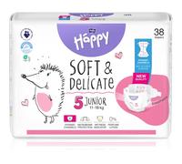 BELLA Baby Happy Soft&Delicate couches jetables avec canaux Junior 11-18 kg 38 pcs