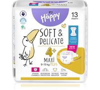 BELLA Baby Happy Soft&Delicate couches jetables avec canaux Maxi Plus 9-15 kg 13 pcs