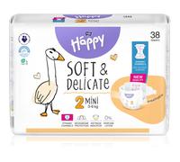 BELLA Baby Happy Soft&Delicate couches jetables avec canaux Mini 3-6 kg 38 pcs