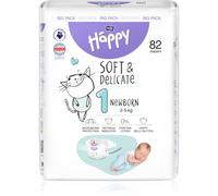 Bella Baby Happy Soft&Delicate Size 1 Newborn couches jetables 2-5 kg 82 pcs