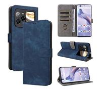 BELLA BEAR Coque BLU Bold N4 [Technologie de Blocage RFID] Housse Portefeuille, Etui BLU Bold N4 avec Fonction Stand-Bleu