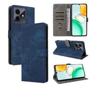 BELLA BEAR Coque Honor Play10 4G [Technologie de Blocage RFID] Housse Portefeuille, Etui Honor Play10 4G avec Fonction Stand-Bleu