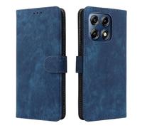 BELLA BEAR Coque Moto Edge 70 Pro [Technologie de Blocage RFID] Housse Portefeuille, Etui Moto Edge 70 Pro avec Fonction Stand-Bleu