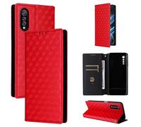 BELLA BEAR Coque pour Cubot X70, Étui Portefeuille en Cuir à Rabat magnétique, Étui de béquille, Étui de Protection Antichoc pour Cubot X70-Rouge