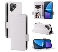BELLA BEAR Coque pour Fairphone 5 5G, Étui Portefeuille en Cuir à Rabat magnétique, Étui de béquille, Étui de Protection Antichoc pour Fairphone 5 5G-Blanc