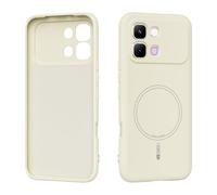 BELLA BEAR Coque pour Infinix Note Edge [TPU Flexible] [Aimant Intégré] [Percise Adsorption] [Protection Complète] Coque Infinix Note Edge (Beige)