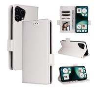 BELLA BEAR Coque pour Nothing Phone 3A Lite, Portefeuille avec Magnétique, Étui de Béquille, Étui de Protection Antichoc pour Nothing Phone 3A Lite-Blanc