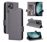 BELLA BEAR Coque pour Oscal Tiger 13, Étui Portefeuille en Cuir à Rabat magnétique, Étui de béquille, Étui de Protection Antichoc pour Oscal Tiger 13-Gris